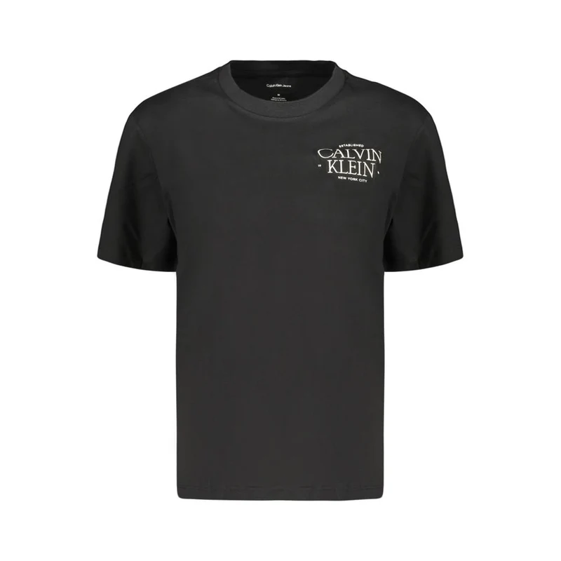 Calvin Klein Black Cotton Women's T-Shirt S