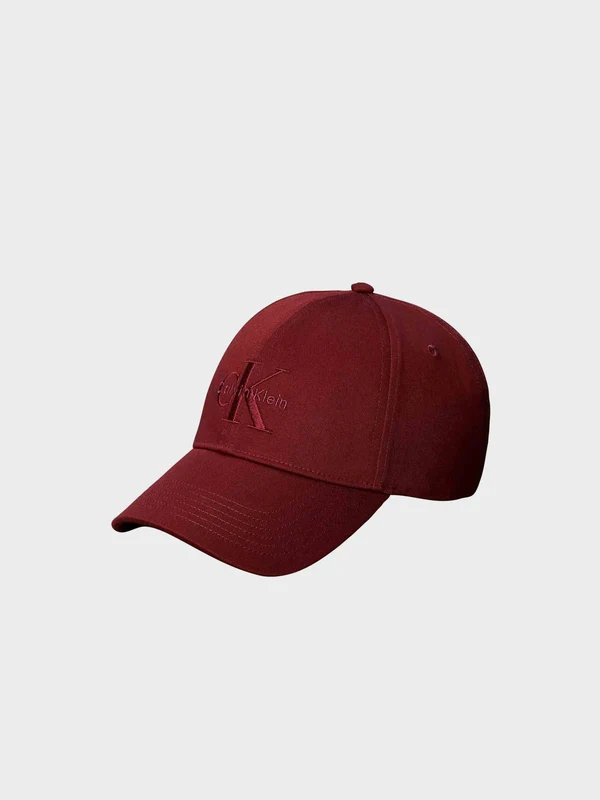 Calvin Klein Jeans - Men's Monologo Embroidery Baseball Cap Burgundy / osz