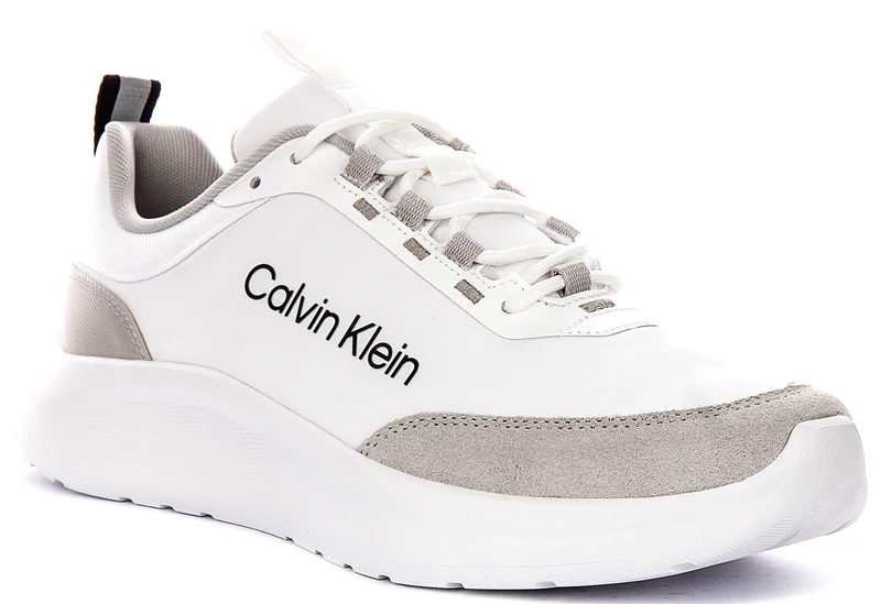 Calvin Klein Eva Runner Essential In White For Men 8 UK - 42 EU - 9 US / White