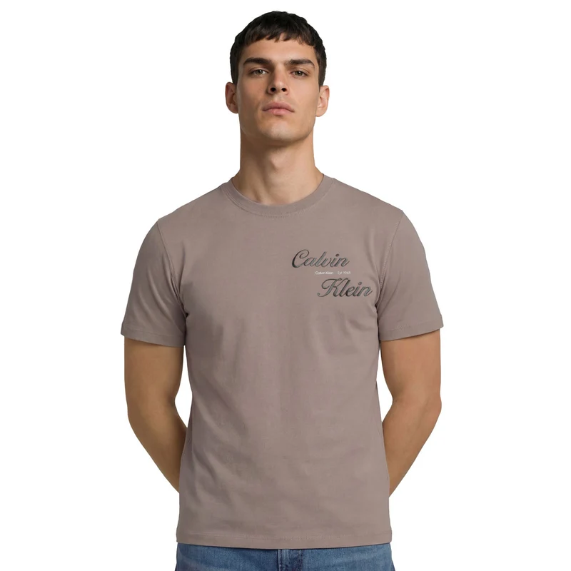 T-Shirt Uomo Calvin Klein Resort Graphic Beige L
