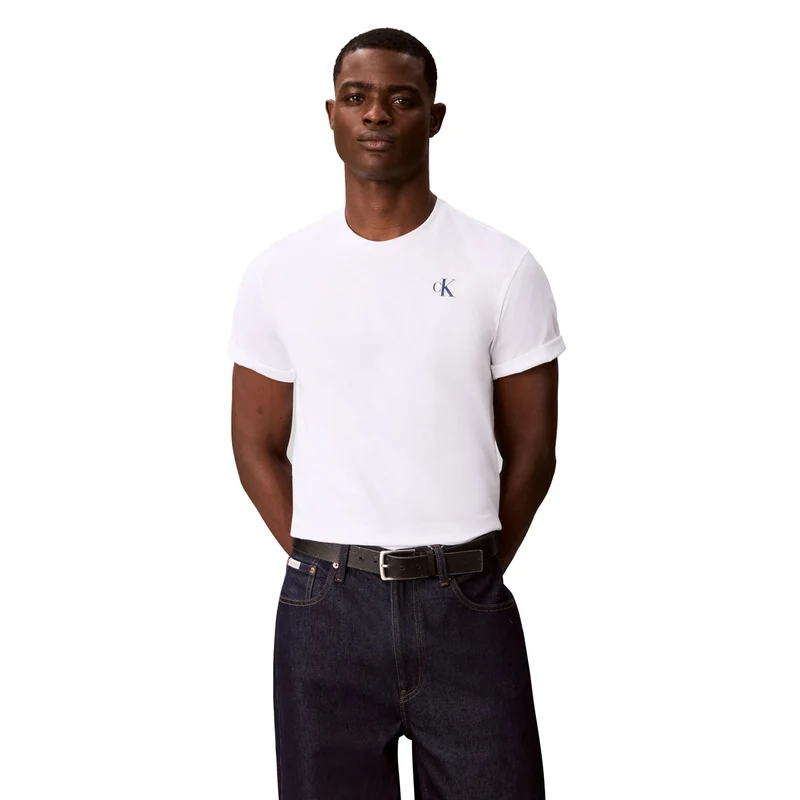 T-Shirt Uomo Calvin Klein 30S Back Grap Bianco M