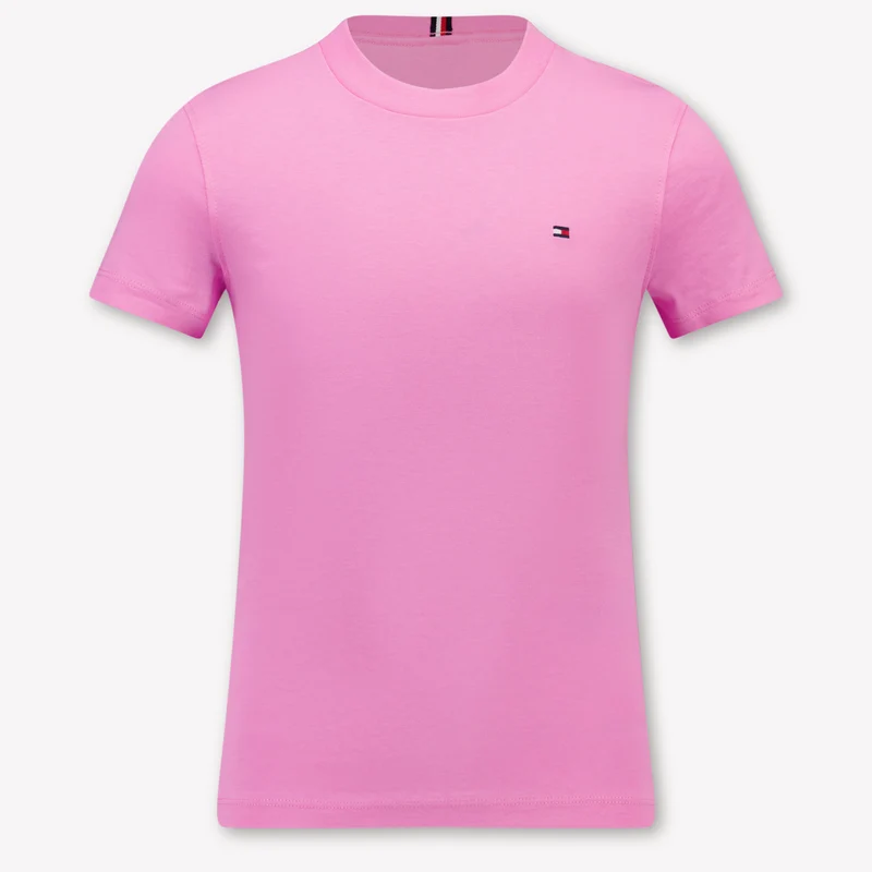 Tommy Hilfiger Kinder Jongens T-Shirt In Roze 5 Jaar