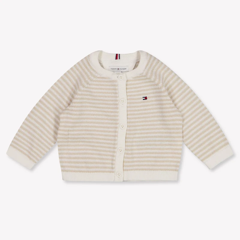 Tommy Hilfiger Baby Unisex Vest In Licht Beige 68 - 6 Maanden