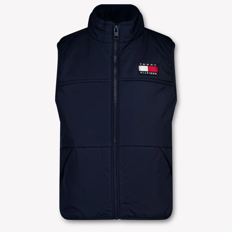 Tommy Hilfiger Kinder Jongens Bodywarmer In Navy 10 Jaar