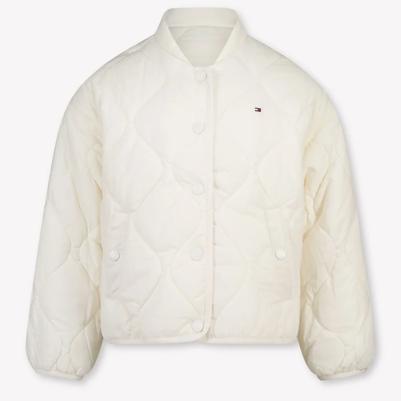 Tommy Hilfiger Kinder Meisjes Tussenjas In Off White 5 Jaar