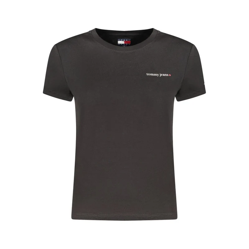 Tommy Hilfiger Black Cotton Womens T-Shirt L