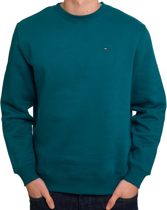 Tommy Jeans Flag Crew Sweatshirt Polar Teal 2XL