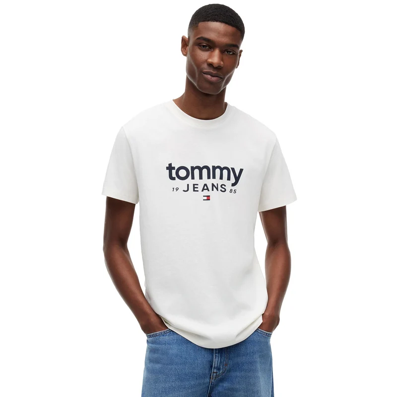 T-Shirt Uomo Tommy Jeans Slim Graphic Bianco M
