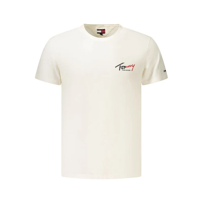 Tommy Hilfiger Bianco Cotton Mens T-Shirt M