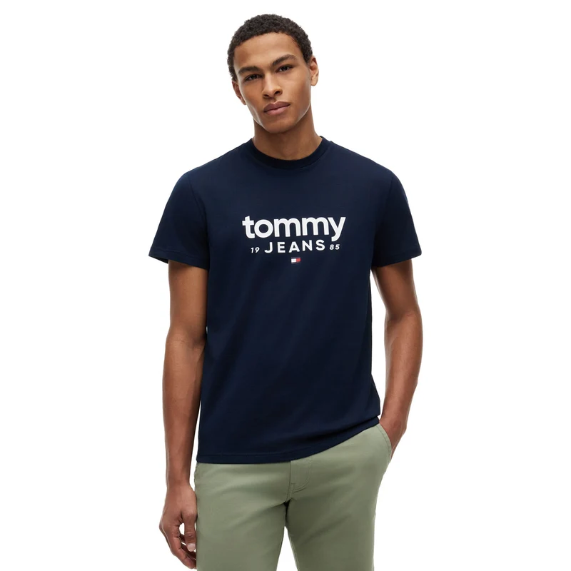 T-Shirt Uomo Tommy Jeans Slim Graphic Blu S