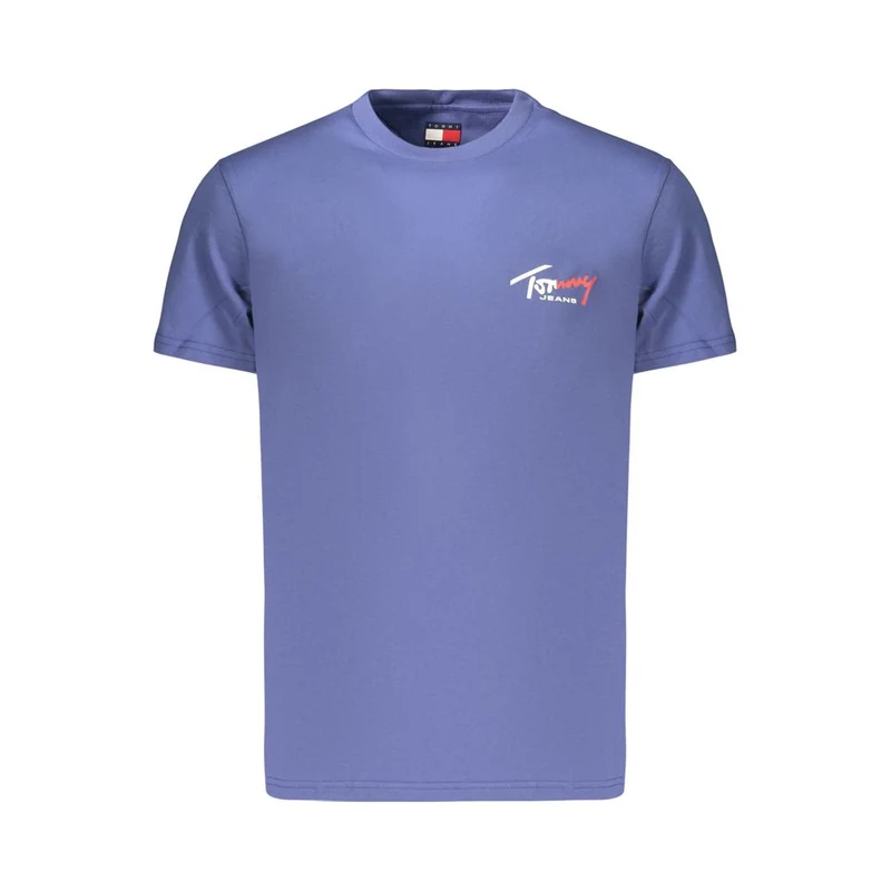 Tommy Hilfiger Blue Cotton Men's T-Shirt XL