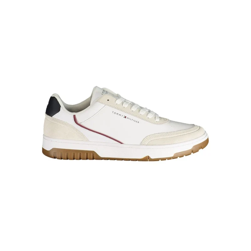 Tommy Hilfiger White Polyurethane Men's Sneaker EU43/US10