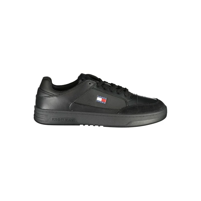 Tommy Hilfiger Black Polyurethane Men's Sneaker EU42/US9