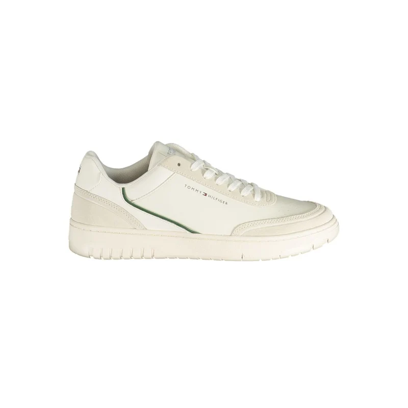 Tommy Hilfiger White Polyurethane Men's Sneaker EU43/US10