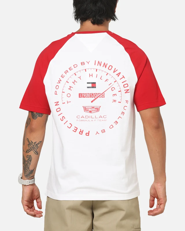 Tommy Hilfiger X Cadillac Formula 1 Team Speedometer T-Shirt White/Red XS