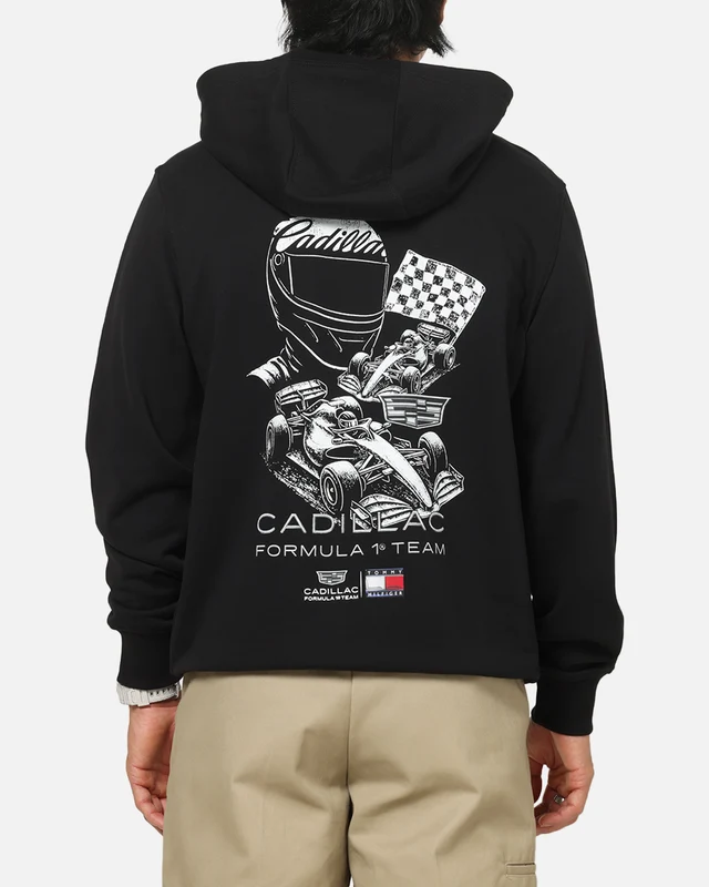Tommy Hilfiger X Cadillac Formula 1 Team Car Graphic Hoodie Black XS