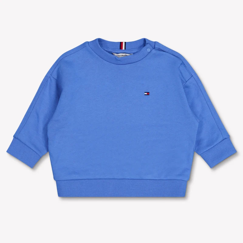 Tommy Hilfiger Baby Jongens Trui In Turquoise 80 - 12 Maanden