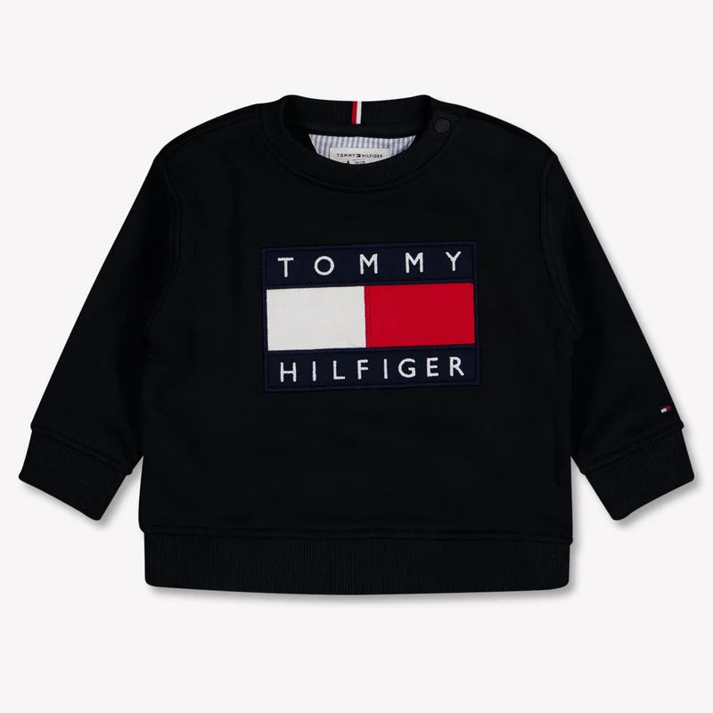 Tommy Hilfiger Baby Unisex Trui In Zwart 74 - 9 Maanden