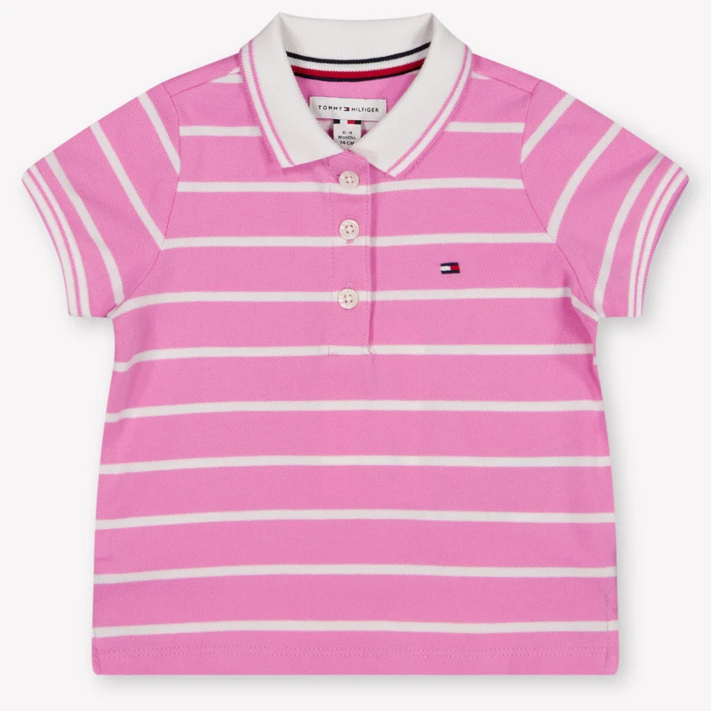 Tommy Hilfiger Baby Meisjes Polo In Roze 86 - 18 Maanden