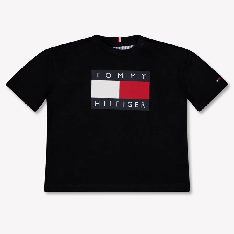 Tommy Hilfiger Baby Jongens Trui In Zwart 80 - 12 Maanden