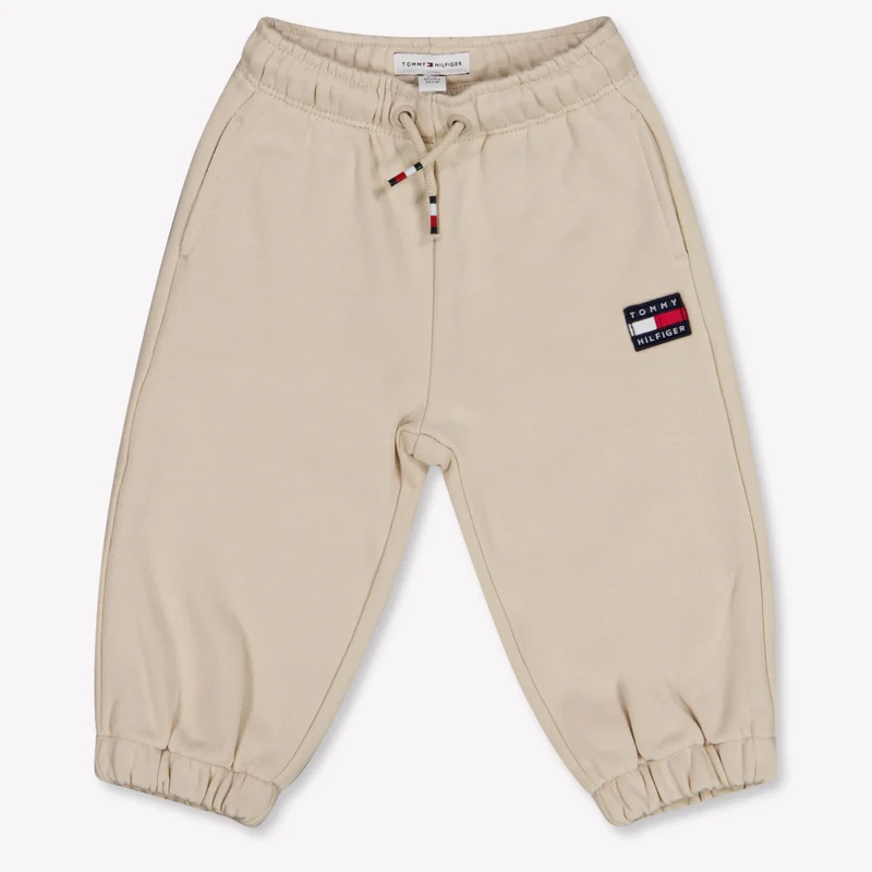 Tommy Hilfiger Baby Unisex Broek In Beige 86 - 18 Maanden