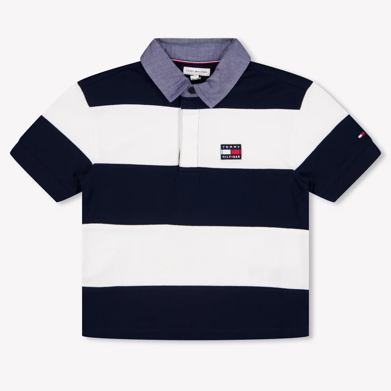 Tommy Hilfiger Baby Jongens Polo In Navy 74 - 9 Maanden
