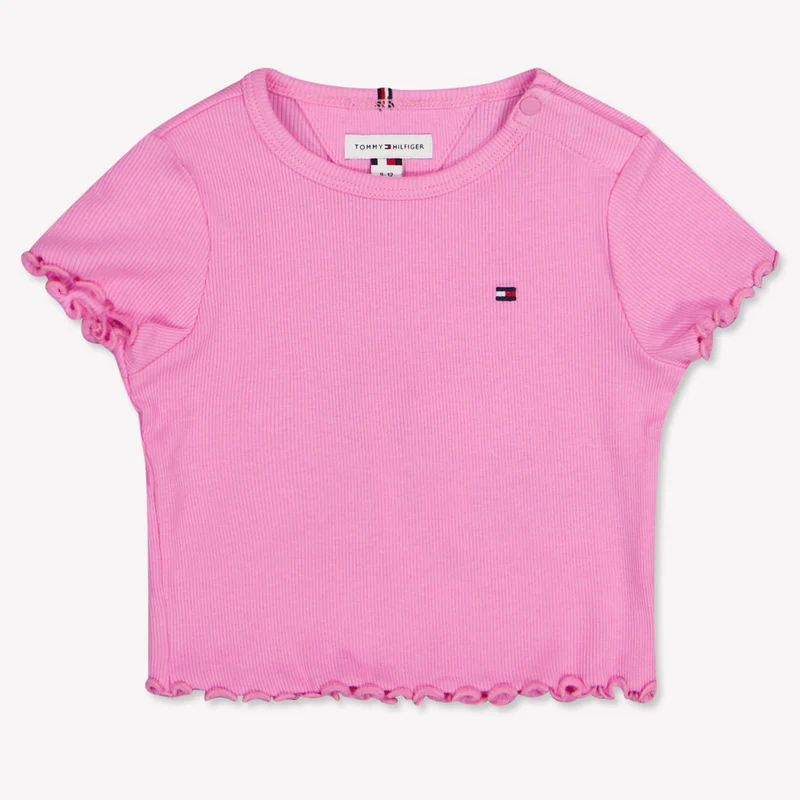 Tommy Hilfiger Baby Meisjes T-Shirt In Roze 80 - 12 Maanden
