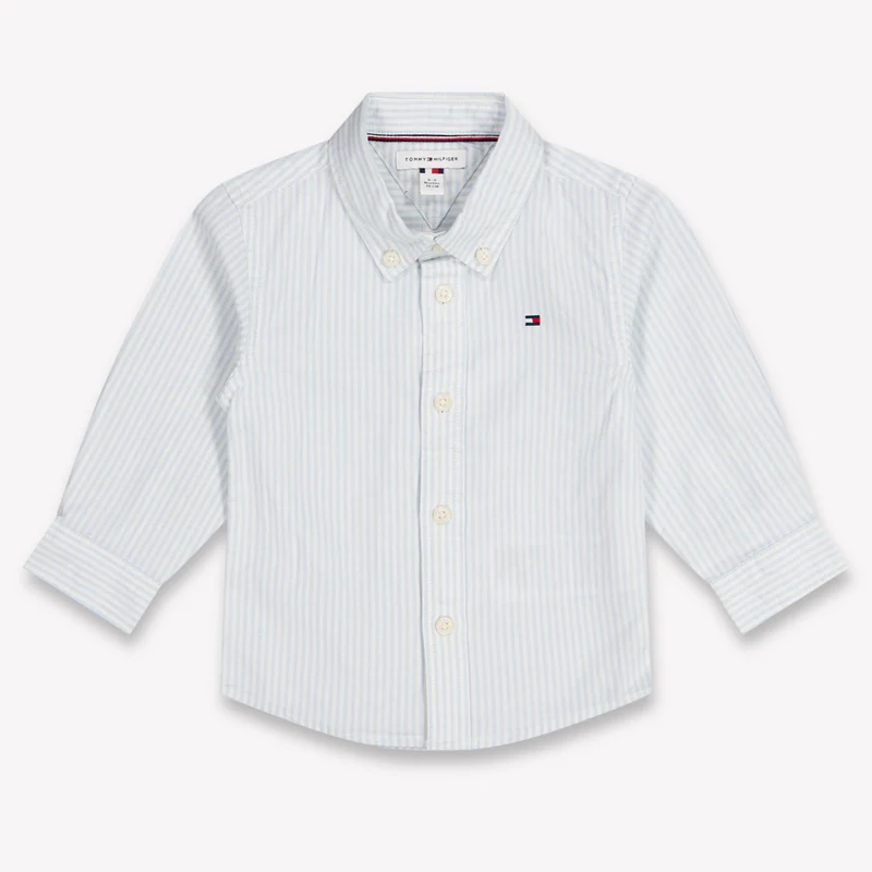 Tommy Hilfiger Baby Jongens Blouse In Licht Blauw 92 - 24 Maanden