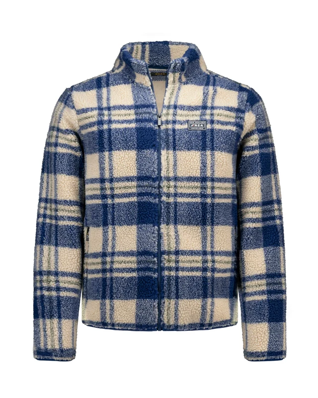 Sweatjacke - Plüsch L / Blau / Jacken