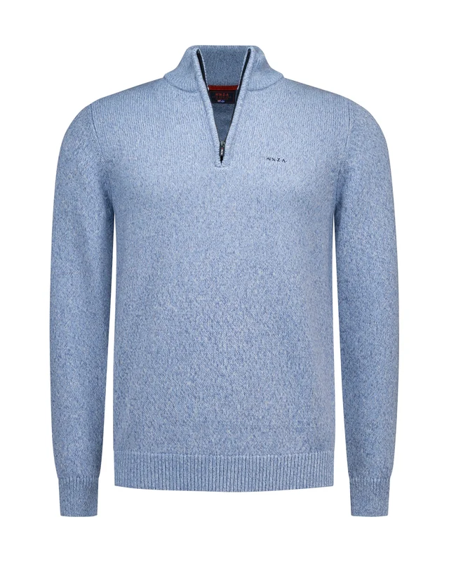 Pullover - Zipper M / Blau / Pullover & Strick