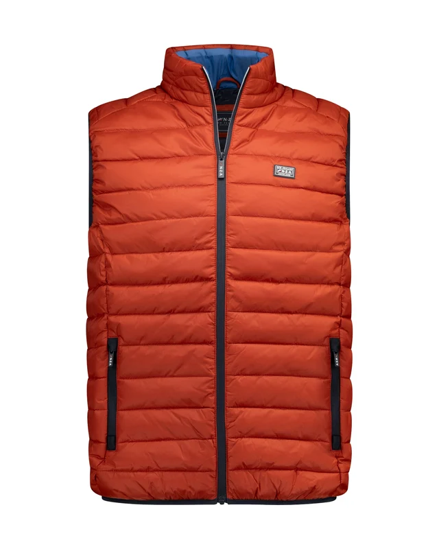 Steppweste - Stehkragen 3XL / Orange / Westen