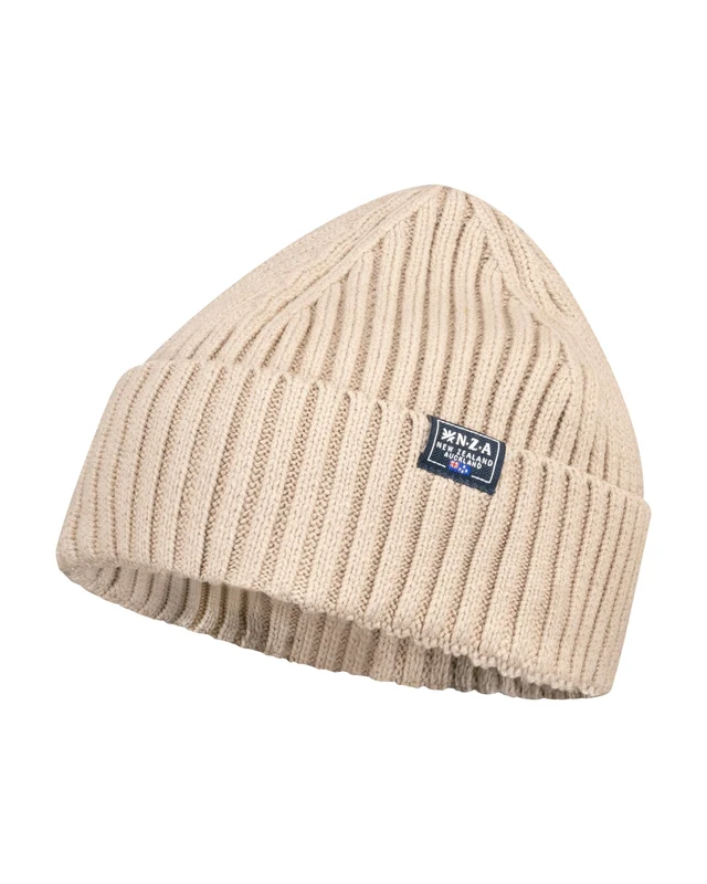 Strickmütze - Baumwollmix Beige / Accessoires
