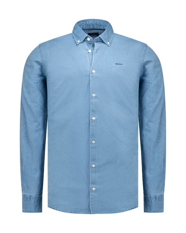Hemd - Denimoptik XXL / Blau / Hemden