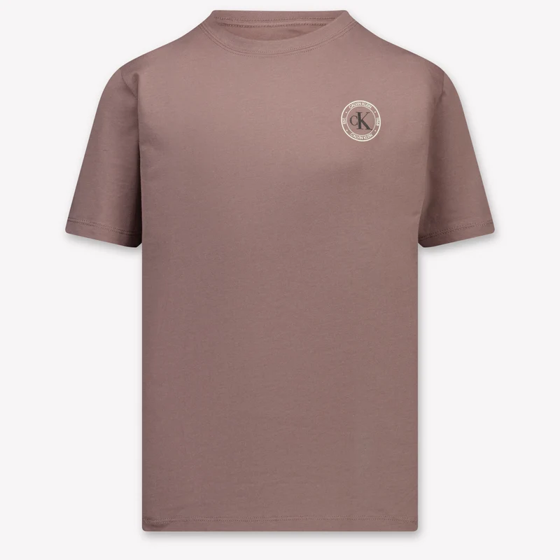 Calvin Klein Kinder Jongens T-Shirt In Grijs 4 Jaar