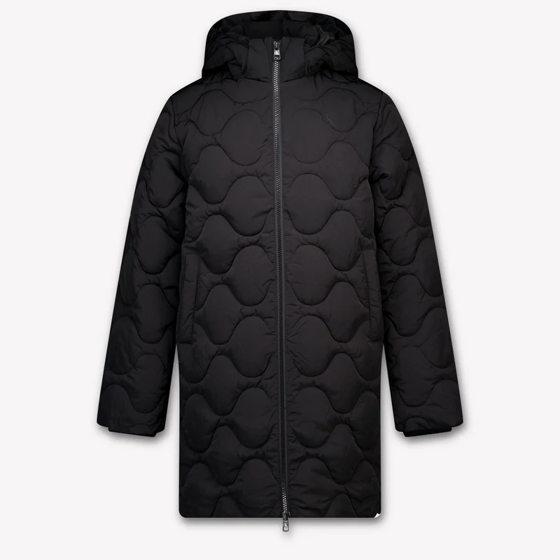 Calvin Klein Kinder Meisjes Winterjas In Zwart 6 Jaar