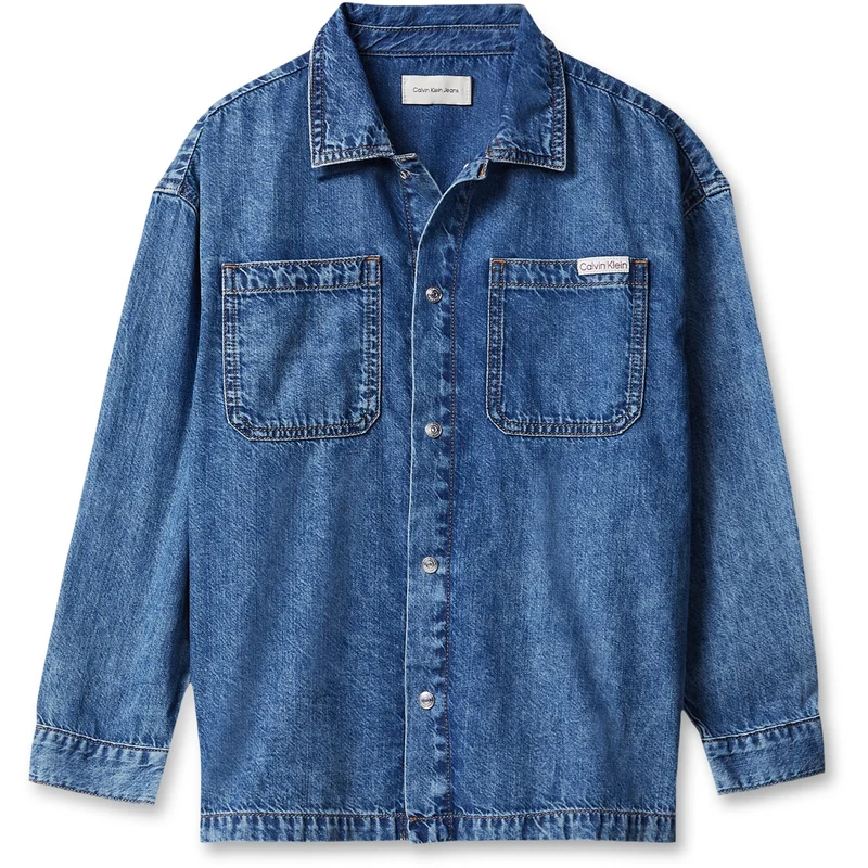 Calvin Klein Beckford-Blue Ck Lt Wt Denim Skjorte 10