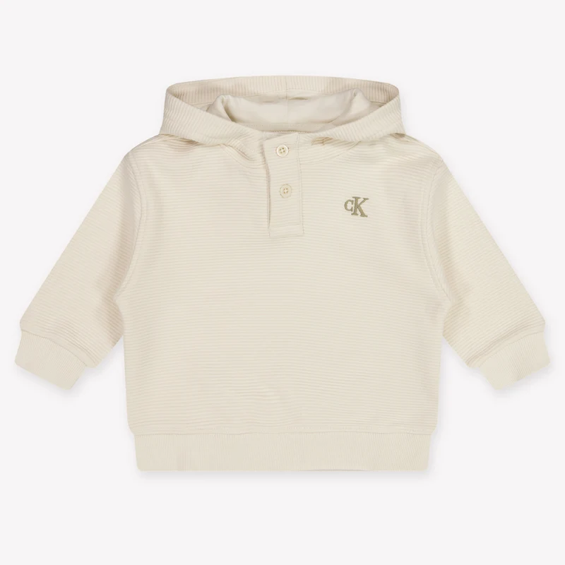 Calvin Klein Baby Unisex Trui In Off White 74 - 9 Maanden