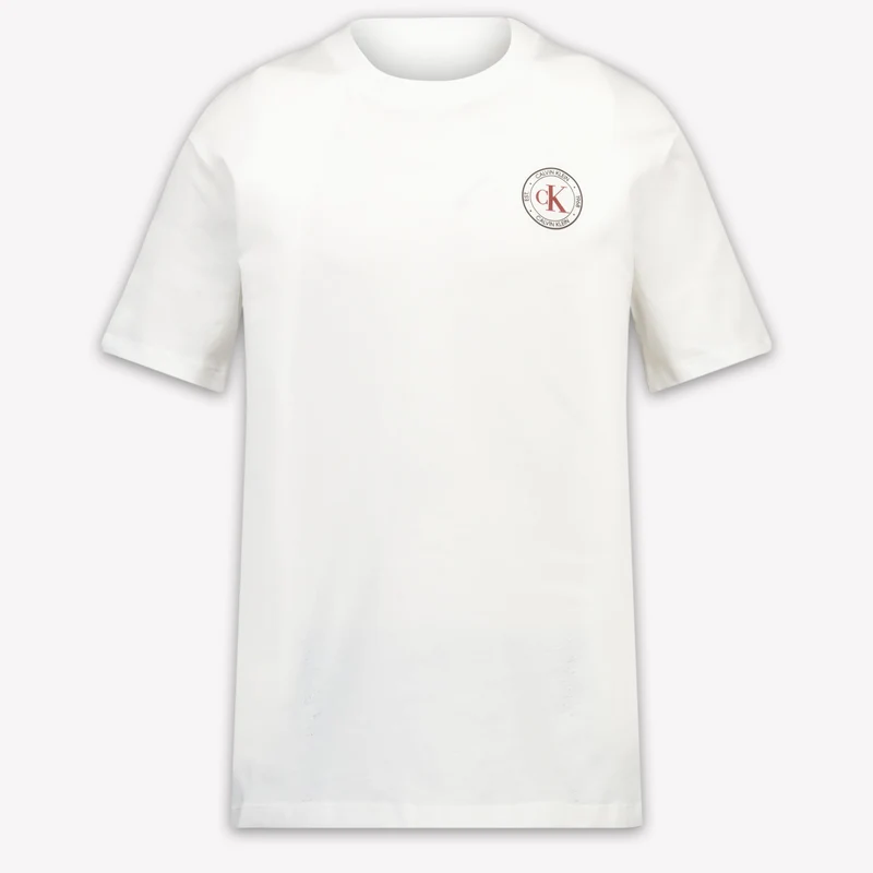 Calvin Klein Kinder Jongens T-Shirt In Wit 14 Jaar