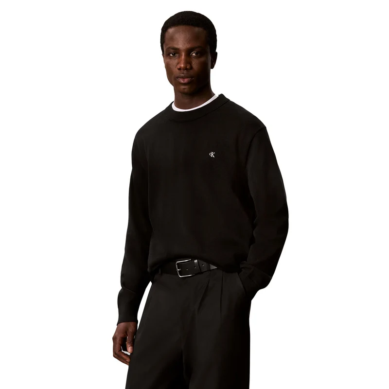 Maglione Uomo Calvin Klein Classic Monogram Nero L