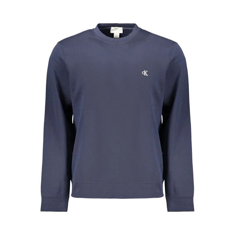 Calvin Klein Blue Cotton Men's Sweatshirt S