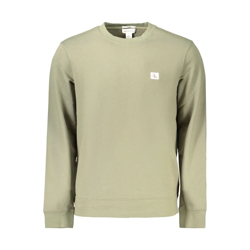 Calvin Klein Green Cotton Mens Sweatshirt S
