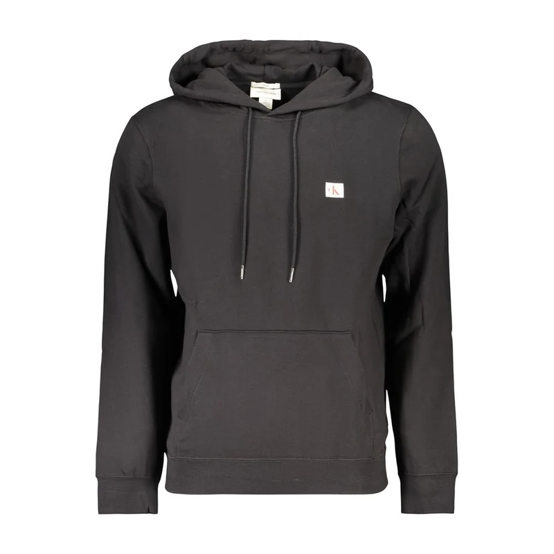 Calvin Klein Black Cotton Men Hoodie XXL