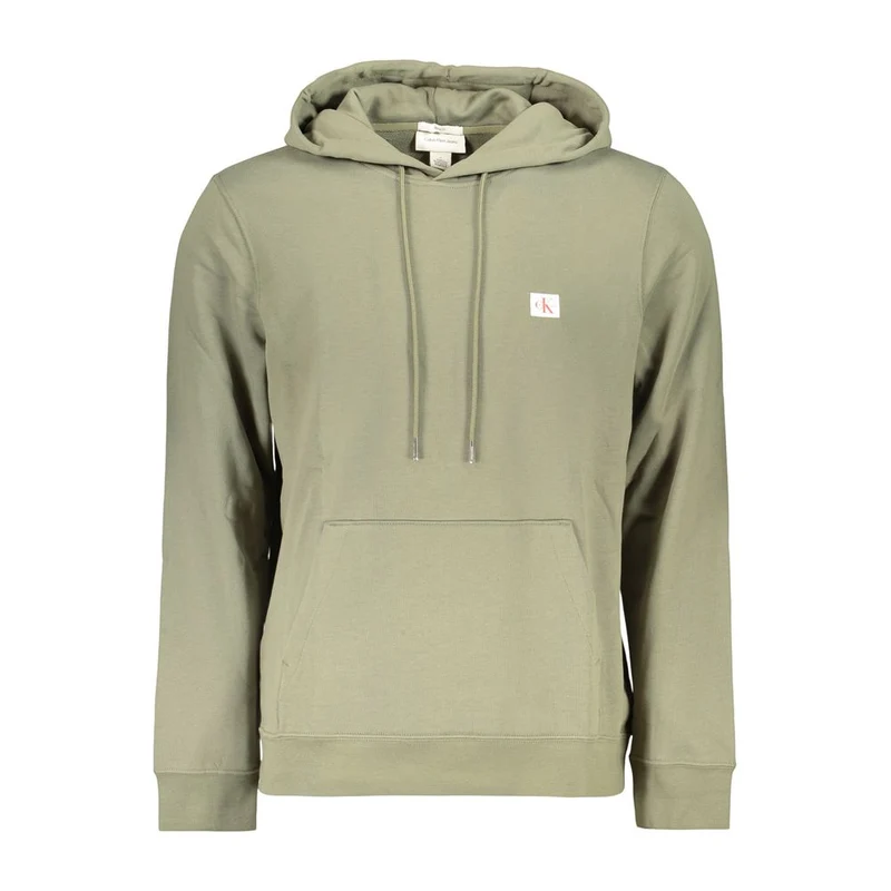 Calvin Klein Green Cotton Men's Hoodie S