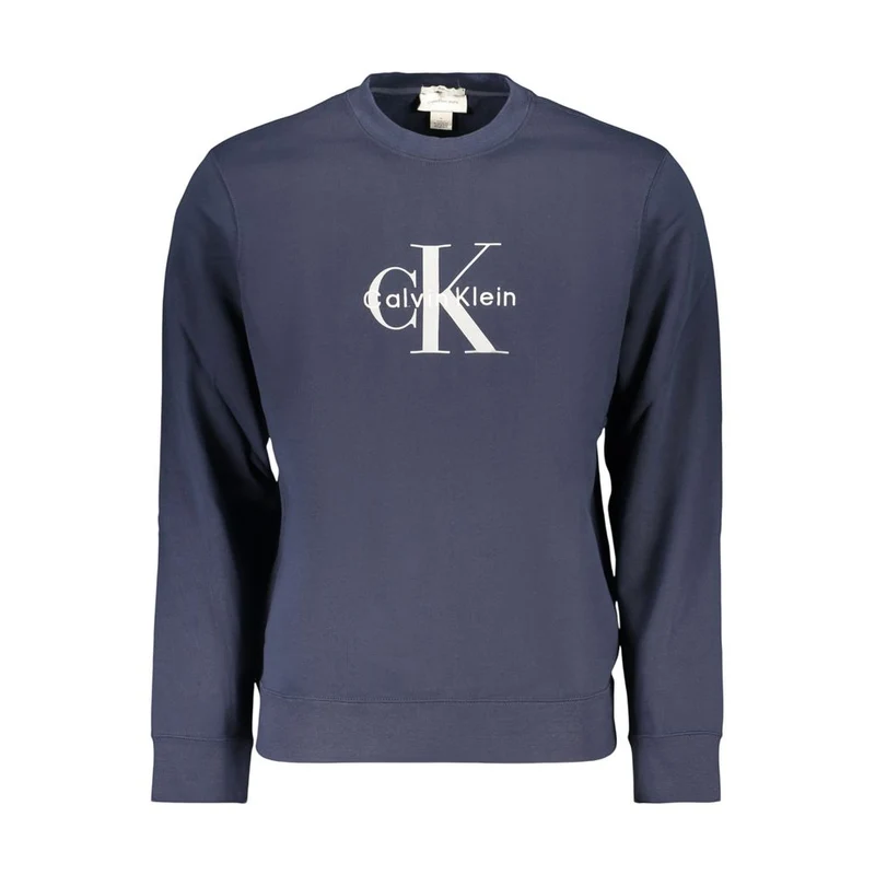 Calvin Klein Blue Cotton Men's Sweatshirt 3XL