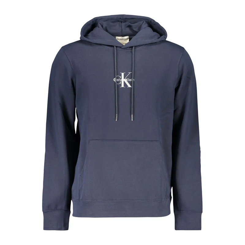 Calvin Klein Blue Cotton Men Sweater L