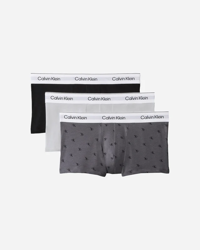 INTIMO CALVIN KLEIN UNDERWEAR LOW RISE TRUNK 3PACK M UNI / L