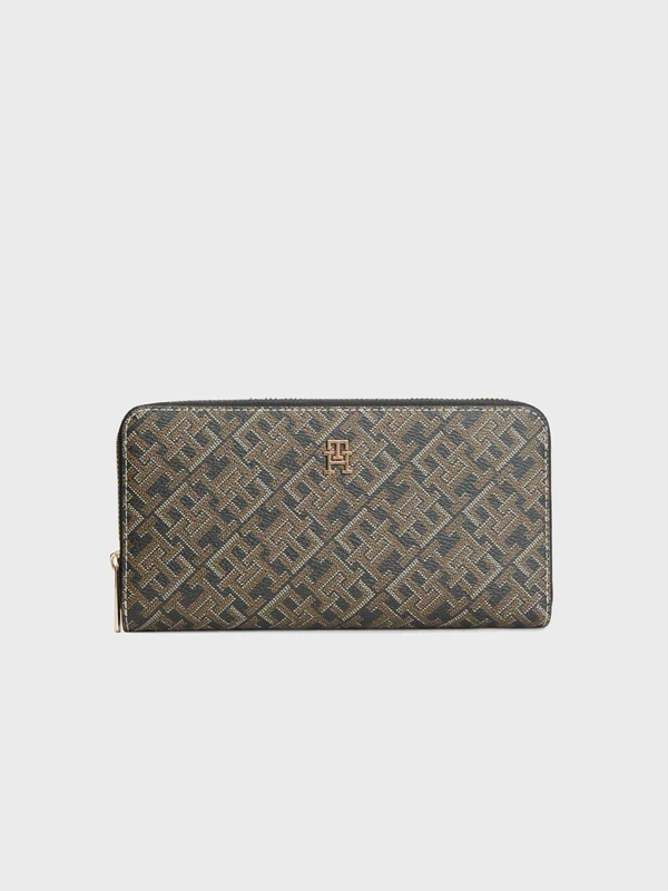 Tommy Hilfiger - Women's Large Wallet Black/Brown / osz
