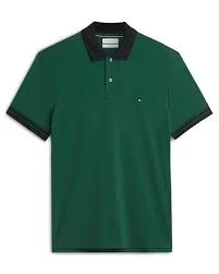 Tommy Hilfiger Mens Regular Fit Interlock Contrast Polo Shirt - Ornamental Green Ornamental Green / XL