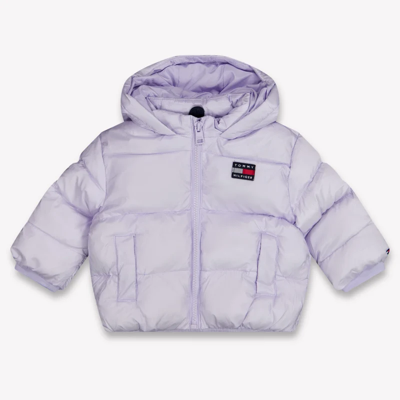 Tommy Hilfiger Baby Meisjes Winterjas In Lila 74 - 9 Maanden