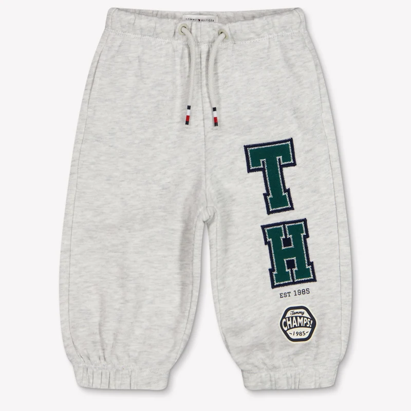 Tommy Hilfiger Baby Jongens Broek In Grijs 86 - 18 Maanden